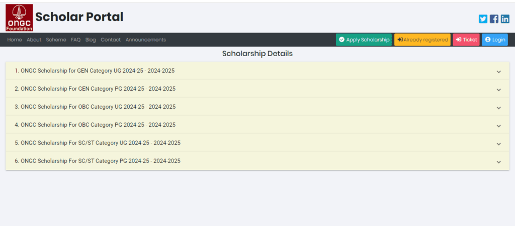 SC ST OBC Scholarship 2024 Online Process