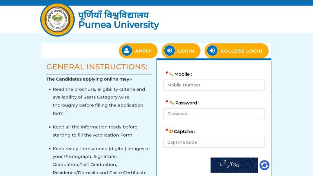 Purnea University PG 2nd Merit List 2024